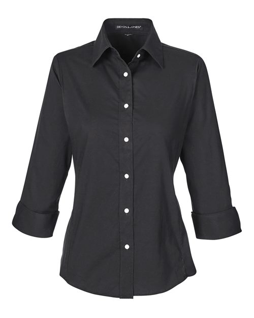 Women's Perfect Fit™ Three-Quarter Sleeve Stretch Poplin Dress Shirt - 13337