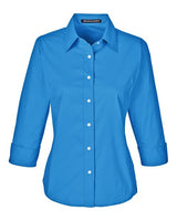 Women's Perfect Fit™ Three-Quarter Sleeve Stretch Poplin Dress Shirt - 13337