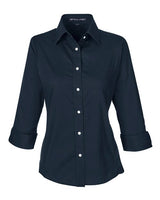 Women's Perfect Fit™ Three-Quarter Sleeve Stretch Poplin Dress Shirt - 13337