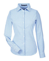 Women's CrownLux Performance® Micro Windowpane Woven Dress Shirt - 13376