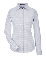 Women's CrownLux Performance® Micro Windowpane Woven Dress Shirt - 13376