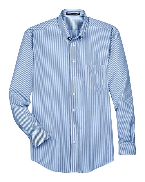 Men's Crown Collection® Banker Stripe Woven Dress Shirt - 13385