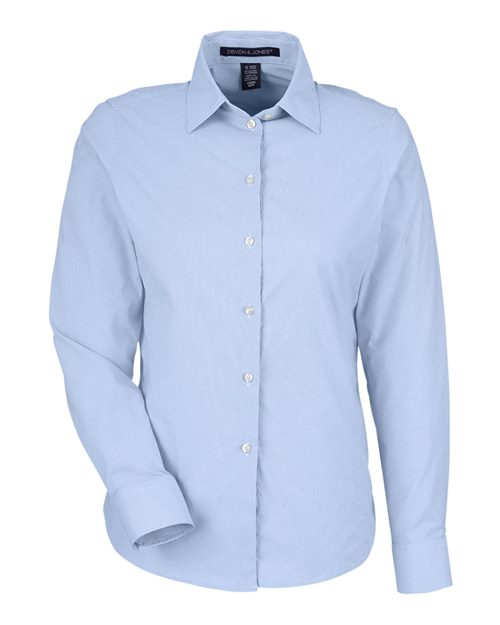 Women's CrownLux Performance® Microstripe Dress Shirt - 13423