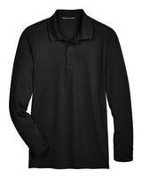 Men's Tall CrownLux Performance® Plaited Long Sleeve Polo - 13429