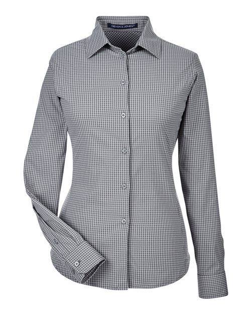 Women's CrownLux Performance® Tonal Mini Check Woven Dress Shirt - 13432