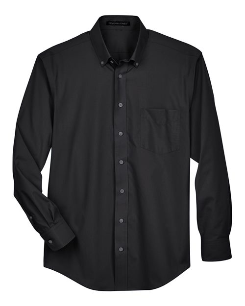 Men's Tall Crown Collection® Broadcloth Woven Dress Shirt - 13635