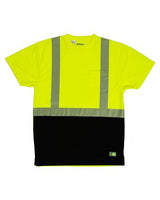 Men's Hi-Vis Class 2 Color Blocked Pocket T-Shirt - 13650