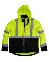 Men's Hi-Vis Class 3 Hooded Soft Shell Jacket - 13671
