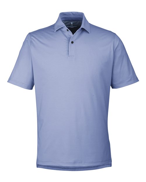 Men's USA Made Mini Stripe Tech Polo - 13816