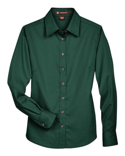 Women's Easy Blend™ Long Sleeve Twill Dress Shirt with Stain-Release - 13841