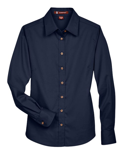 Women's Easy Blend™ Long Sleeve Twill Dress Shirt with Stain-Release - 13841