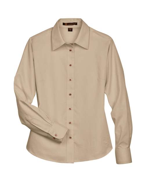 Women's Easy Blend™ Long Sleeve Twill Dress Shirt with Stain-Release - 13841