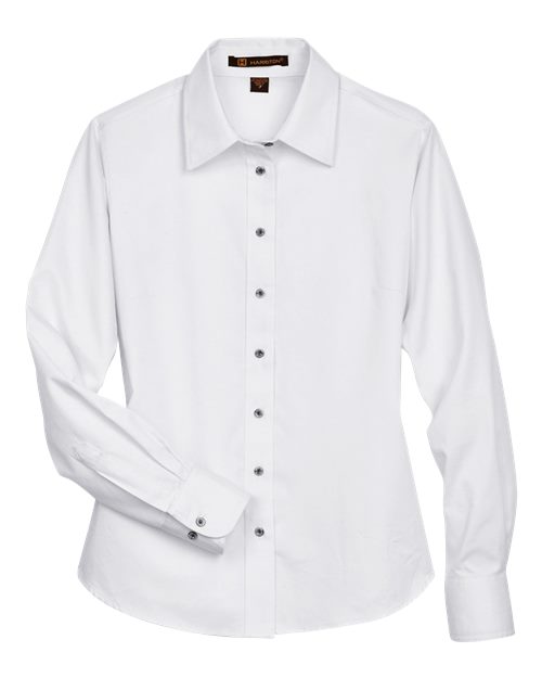 Women's Easy Blend™ Long Sleeve Twill Dress Shirt with Stain-Release - 13841