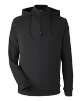 Unisex Vandyke Quarter-Zip Hooded Pullover - 13892