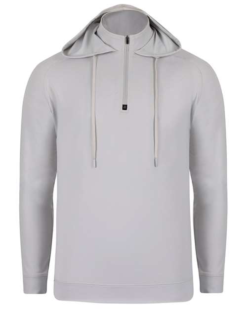Unisex Vandyke Quarter-Zip Hooded Pullover - 13892