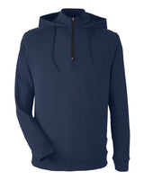 Unisex Vandyke Quarter-Zip Hooded Pullover - 13892