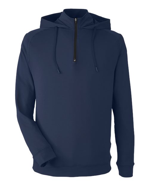 Unisex Vandyke Quarter-Zip Hooded Pullover - 13892