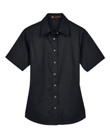 Women's Easy Blend™ Short Sleeve Twill Dress Shirt with Stain-Release - 13895