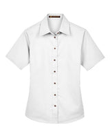Women's Easy Blend™ Short Sleeve Twill Dress Shirt with Stain-Release - 13895