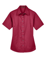Women's Easy Blend™ Short Sleeve Twill Dress Shirt with Stain-Release - 13895