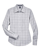 Women's Crown Collection® Glen Plaid Woven Dress Shirt - 13922