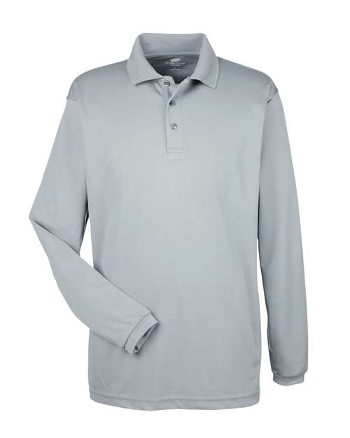 Men's Cool & Dry Long Sleeve Mesh Piqué Polo