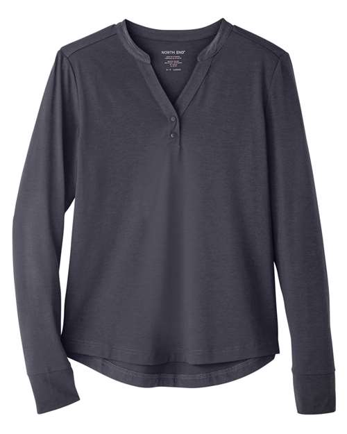 Women's JAQ Stretch Performance V-Neck Snap Pullover - 14082