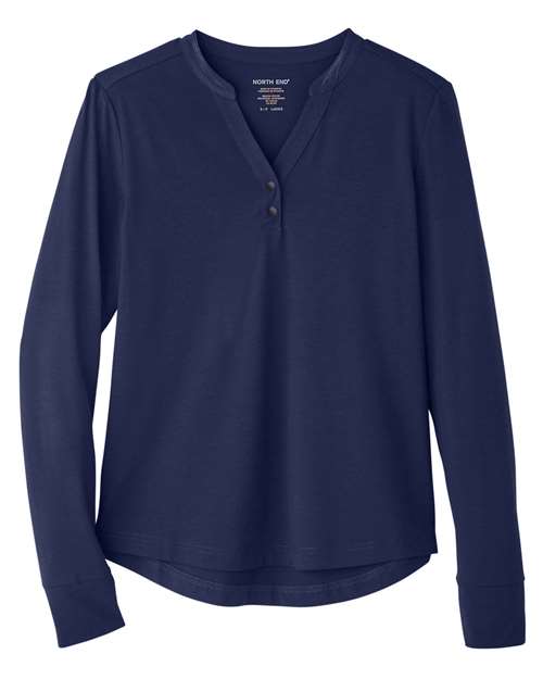 Women's JAQ Stretch Performance V-Neck Snap Pullover - 14082