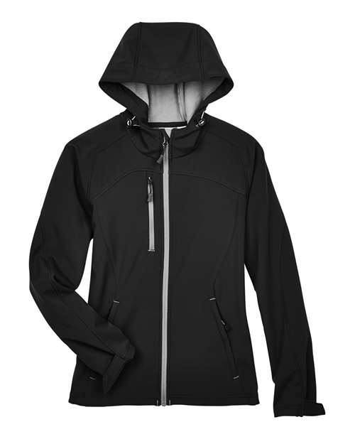 Women's Prospect Two-Layer Fleece Bonded Soft Shell Hooded Jacket - 14137
