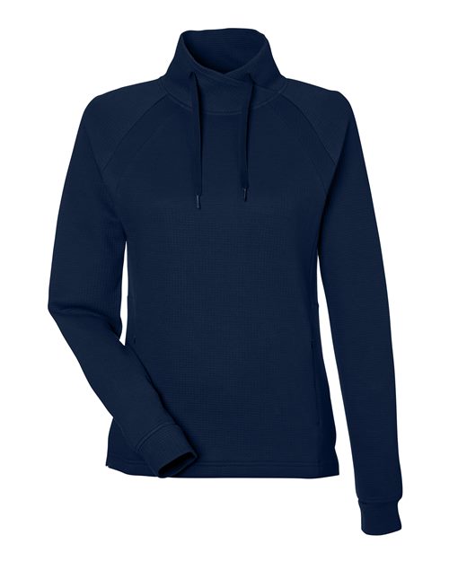 Women's Rhythm Waffle Cross-Neck Pullover - 14153