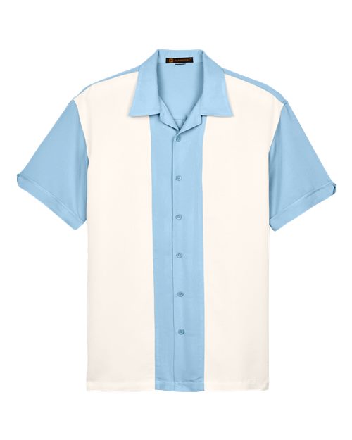 Men's Two-Tone Camp Shirt
