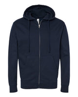 Unisex Midweight Full-Zip Hooded Sweatshirt - 1829