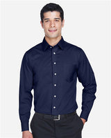 Men's Crown Collection® Solid Stretch Twill Woven Dress Shirt - 13239
