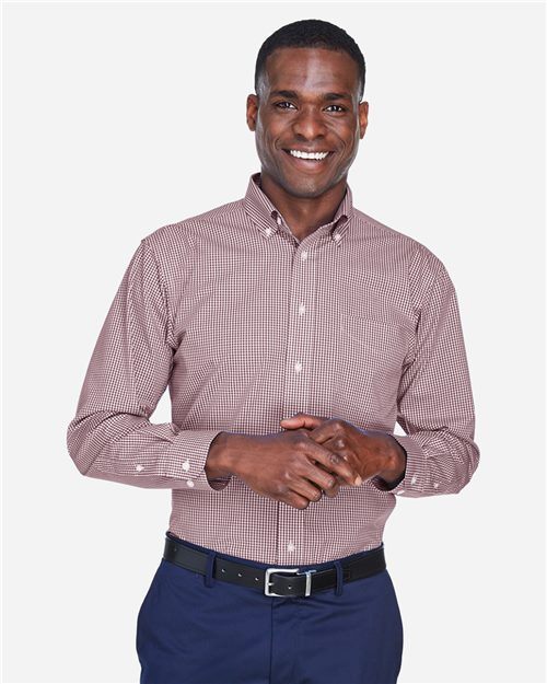 Men's Crown Collection® Gingham Check Woven Dress Shirt - 13250