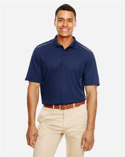 Men's Radiant Performance Piqué Polo with Reflective Piping - 13271
