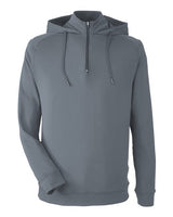 Unisex Vandyke Quarter-Zip Hooded Pullover - 13892