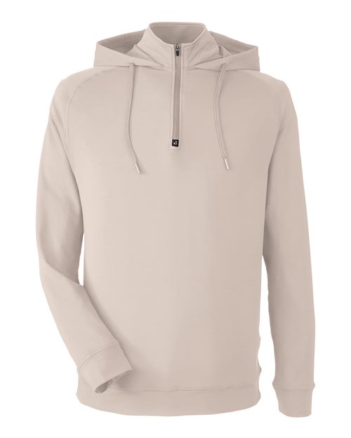 Unisex Vandyke Quarter-Zip Hooded Pullover - 13892