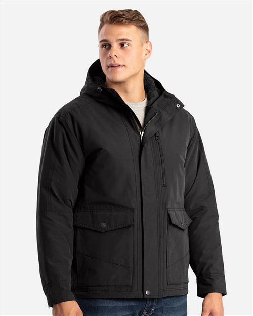 Men's Highland Quilt-Lined Micro-Duck Hooded Jacket - 13446