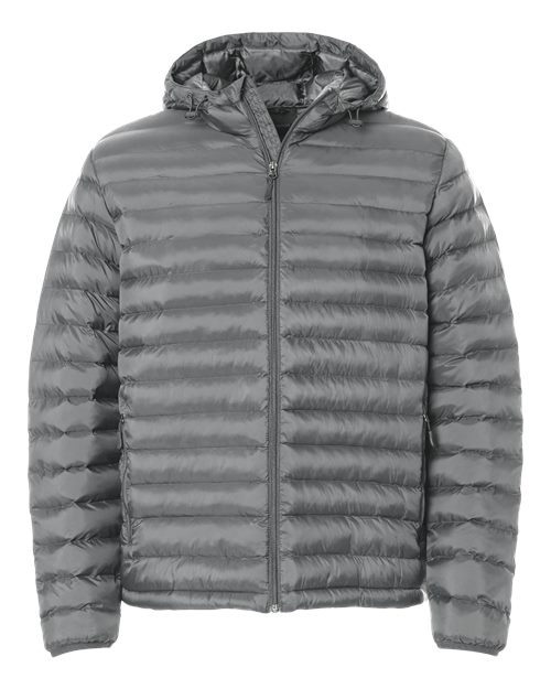 Men's Lightweight Poly-filled Hooded Puffer Jacket - 16217