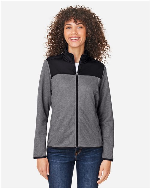 Women's Venture Heathered Stripe Hybrid Jacket - 13515