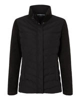 Women's Mixed Media Chevron Jacket - 16222
