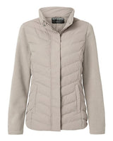 Women's Mixed Media Chevron Jacket - 16222