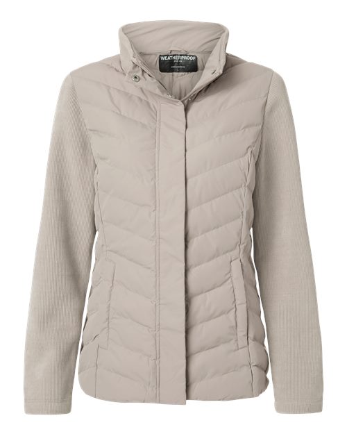 Women's Mixed Media Chevron Jacket