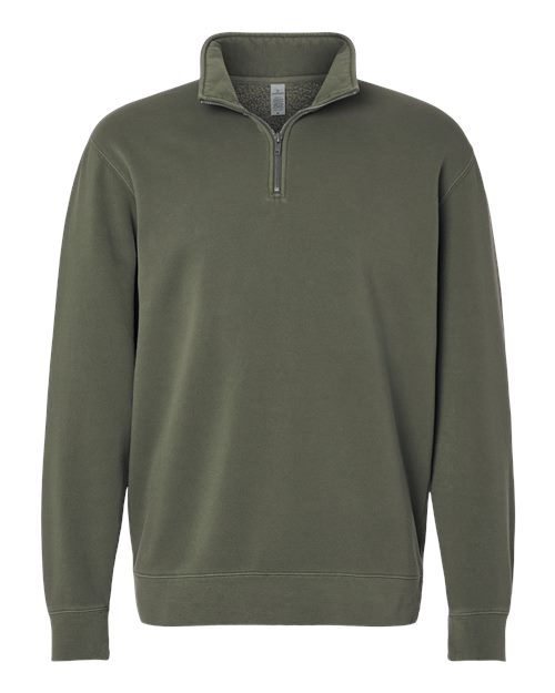 Unisex Pigment-Dyed Quarter-Zip Pullover - 16234