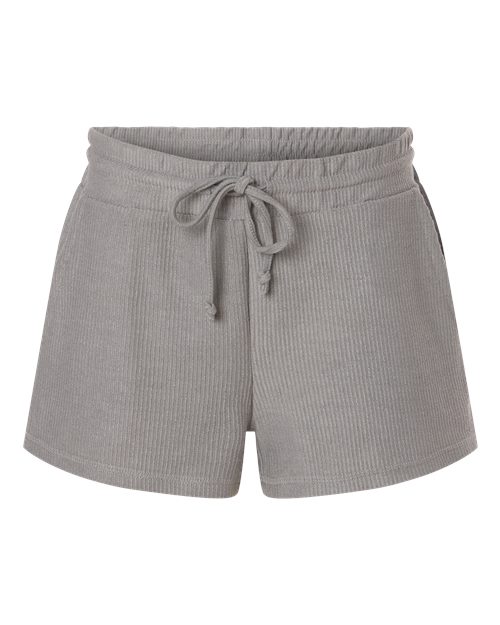 Women's Ribbed Knit Shorts - 16278