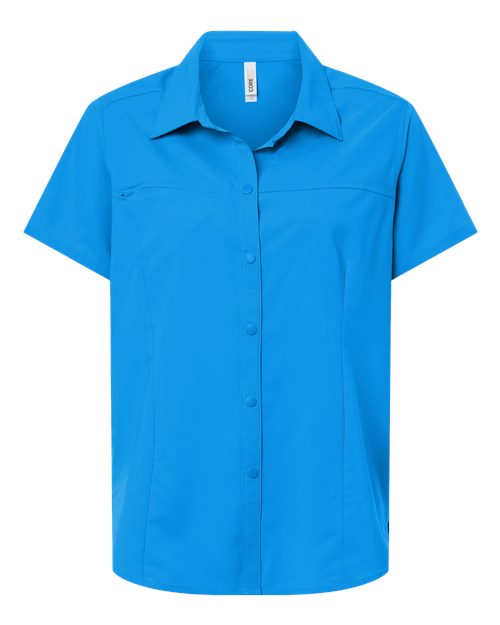Women's UltraUVP Shoreline Short Sleeve Staff Shirt