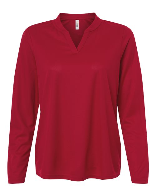 Women's Nova Performance Long Sleeve Pique Polo