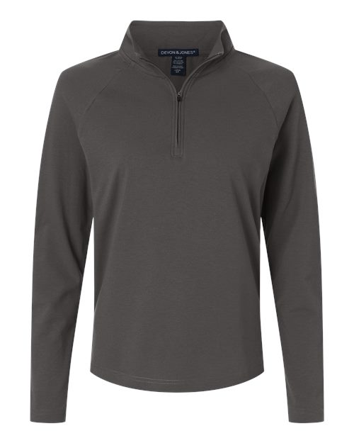 Women's Seaton Pebble Textured Quarter-Zip Pullover - 16399