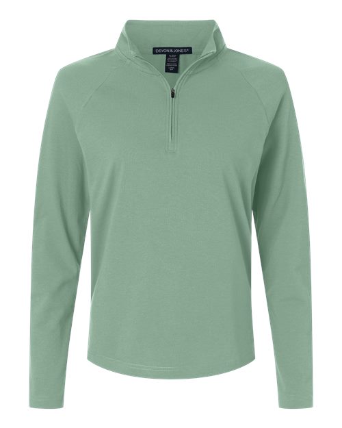 Women's Seaton Pebble Textured Quarter-Zip Pullover - 16399