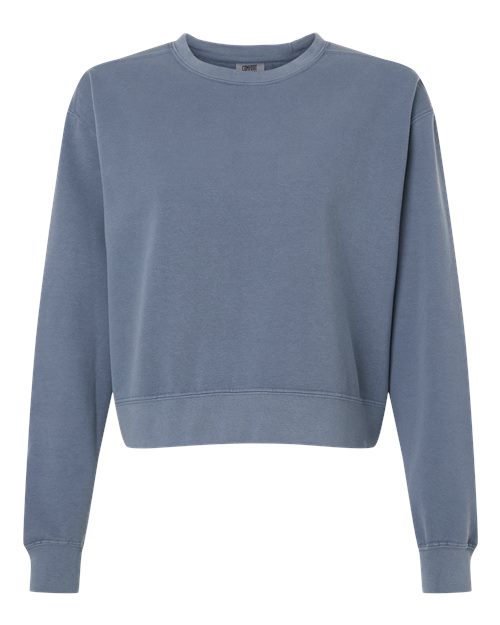 Women's Garment-Dyed Mid-Length Crewneck Sweatshirt - 16616